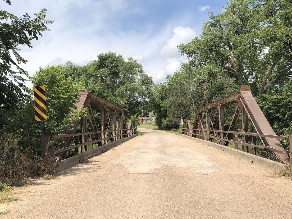 Old steel truss bridge, Naponee, Nebraska