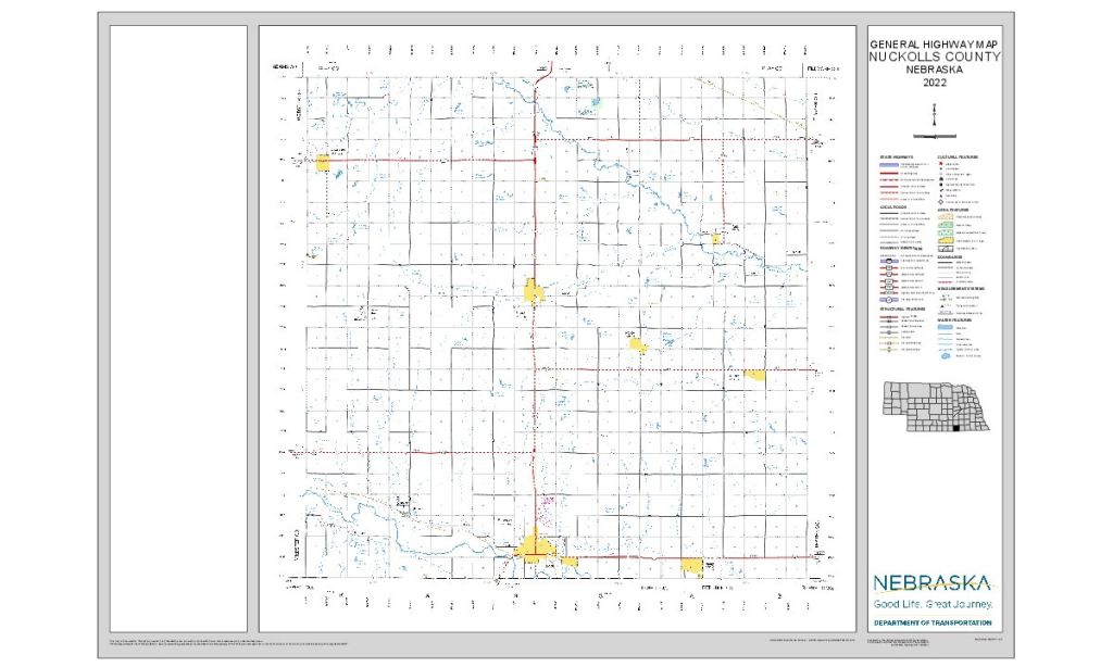 Nuckolls County Road Map thumbnail