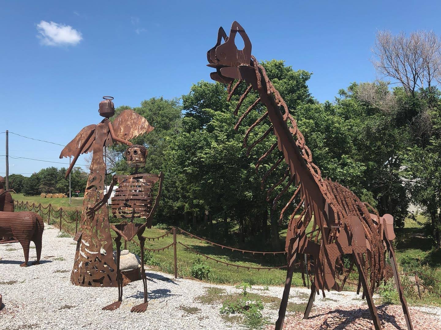 Sculpture garden, Oconto, Nebraska