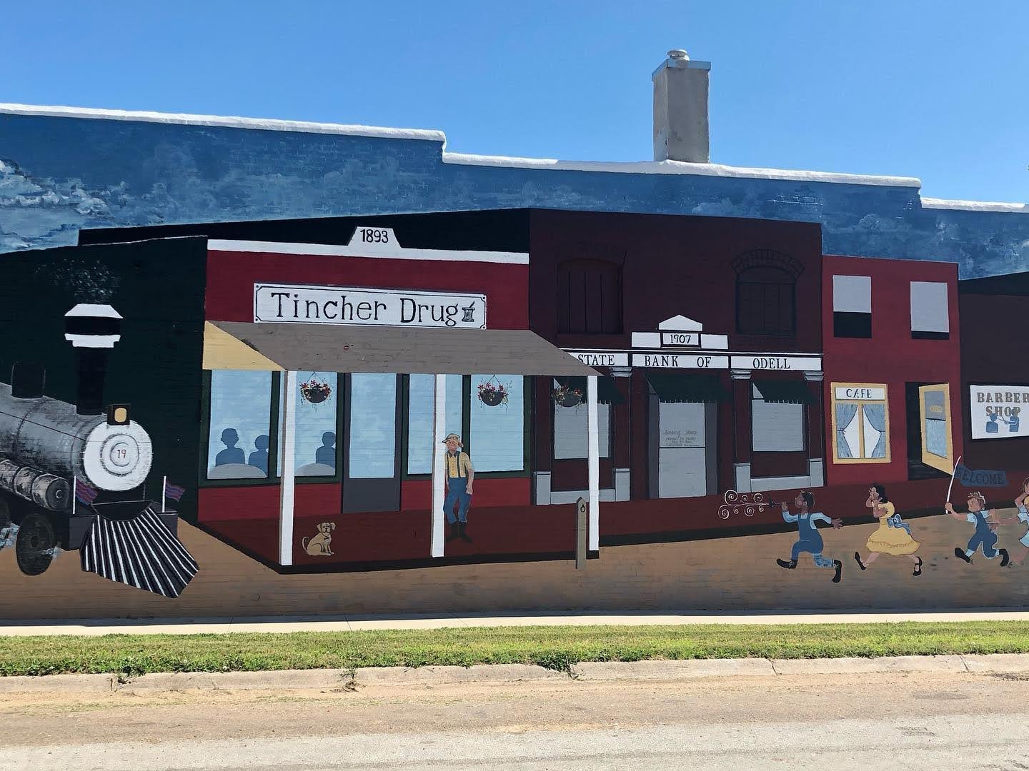 Town mural, Odell, Nebraska Town mural, Odell, Nebraska