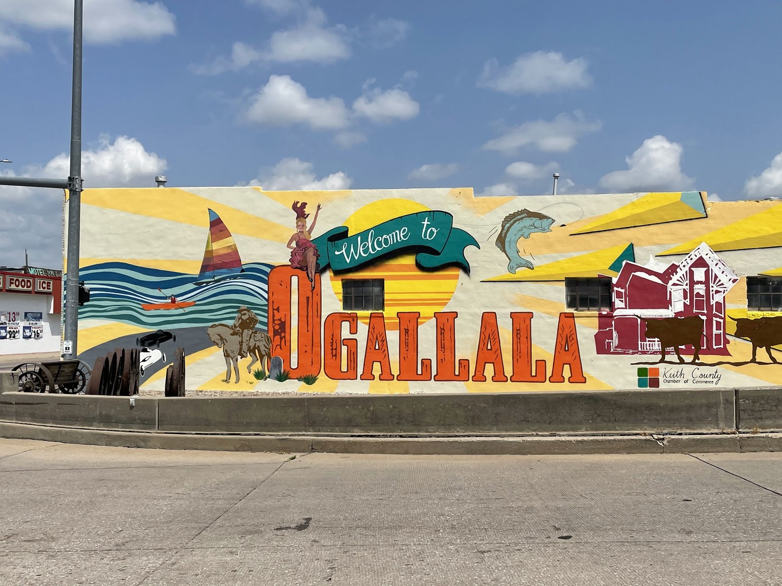 Welcome to Ogallala mural, Ogallala, Nebraska