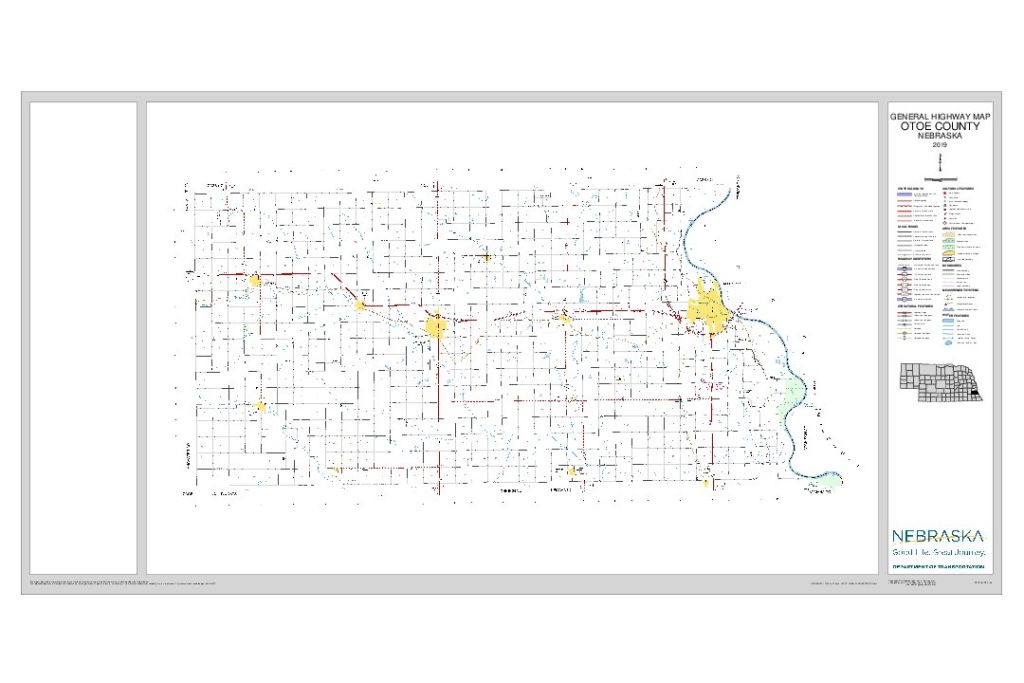 Otoe County Road Map thumbnail