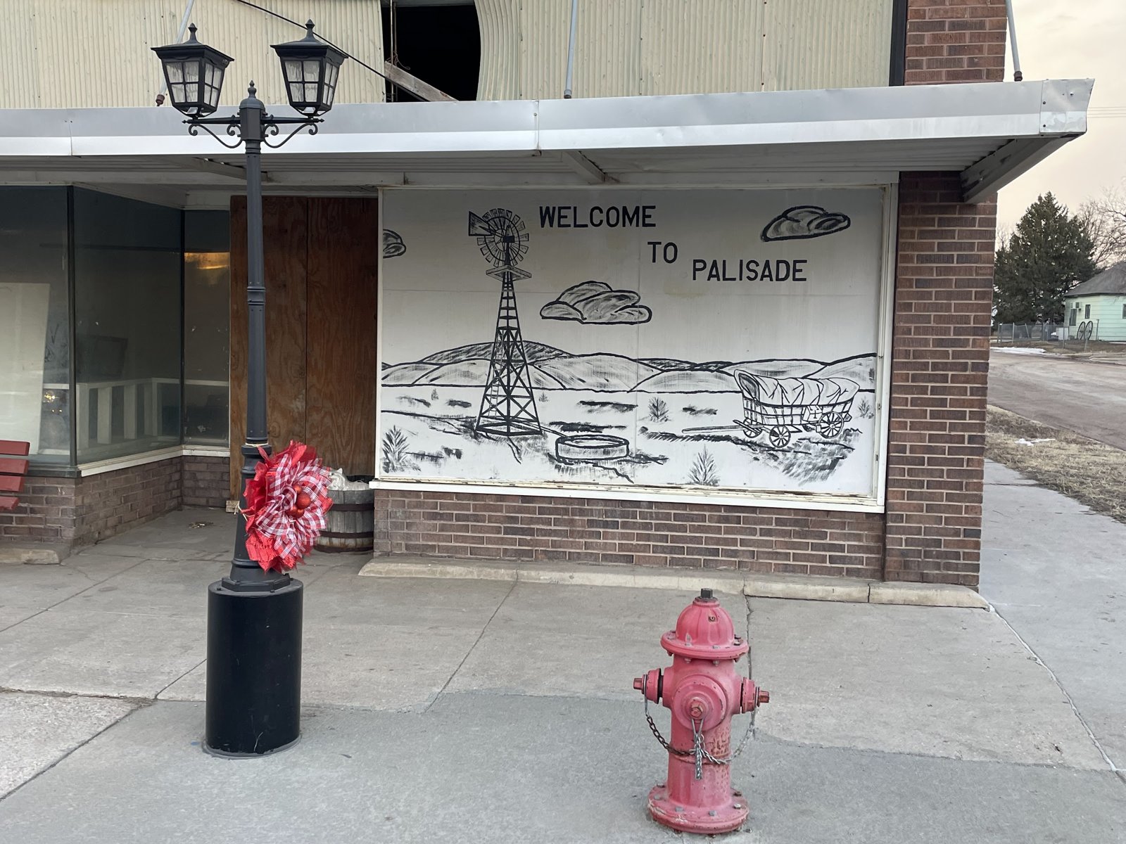 Welcome to Palisade mural, Palisade, Nebraska