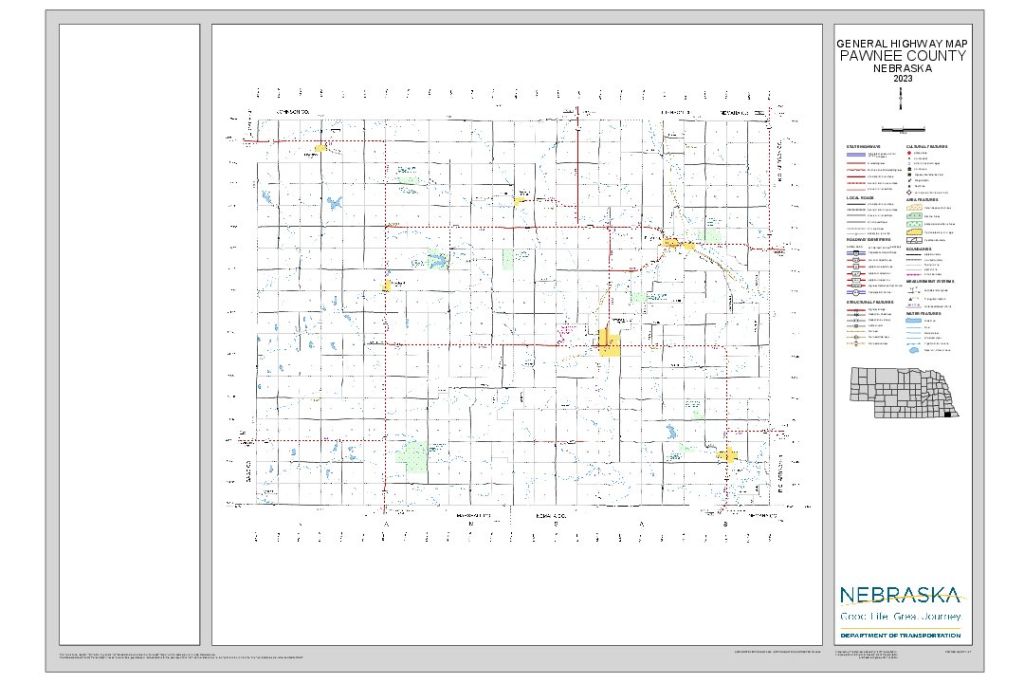 Pawnee County Road Map thumbnail