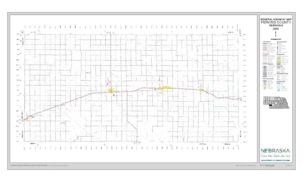 Perkins County Road Map thumbnail