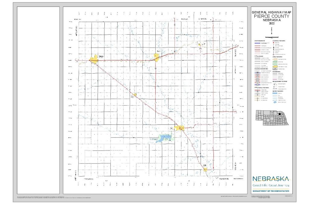 Pierce County Road Map thumbnail