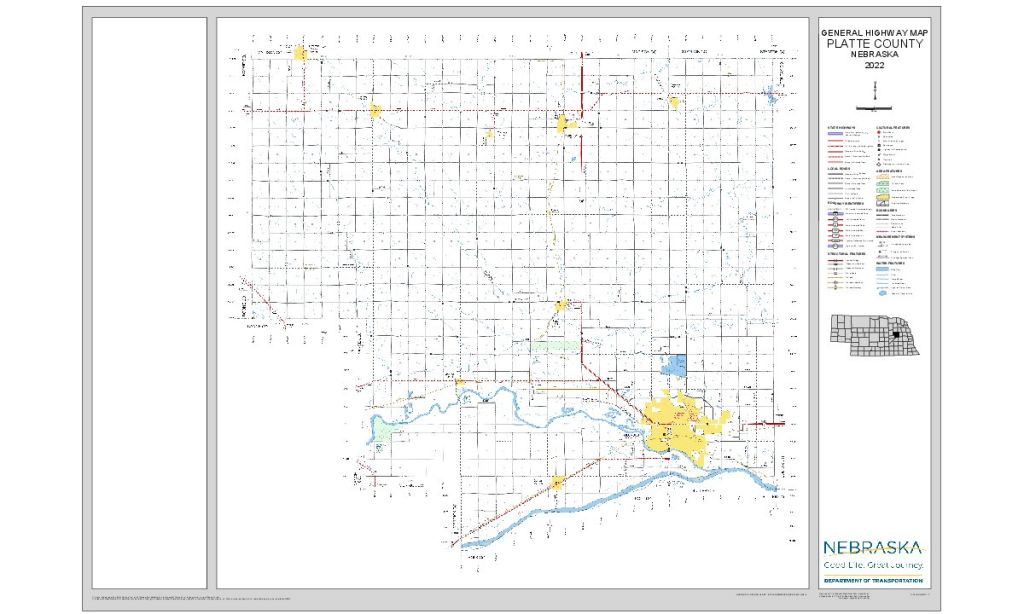 Platte County Road Map thumbnail