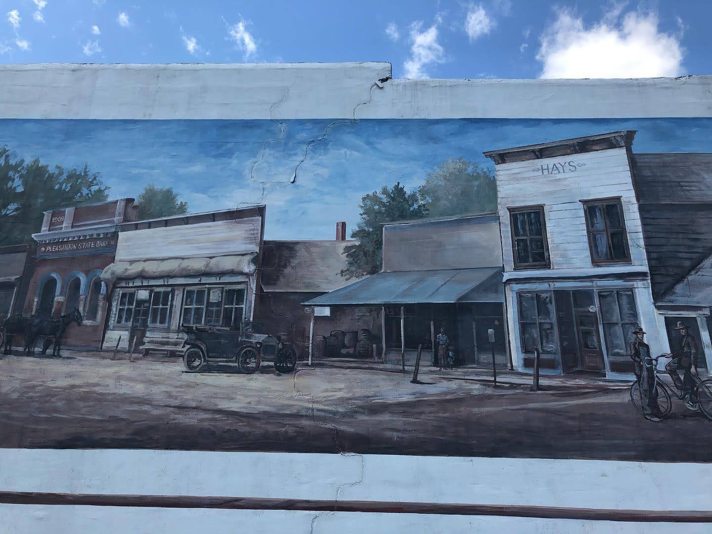 Main Street mural, Pleasanton, Nebraska