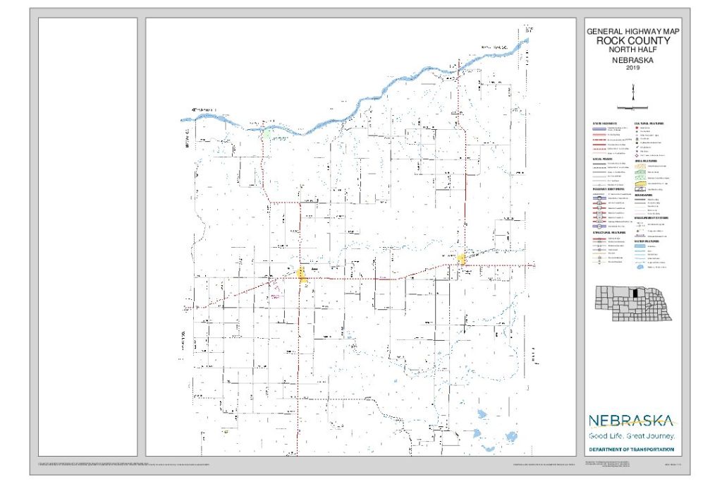 Rock County Road Map thumbnail, North