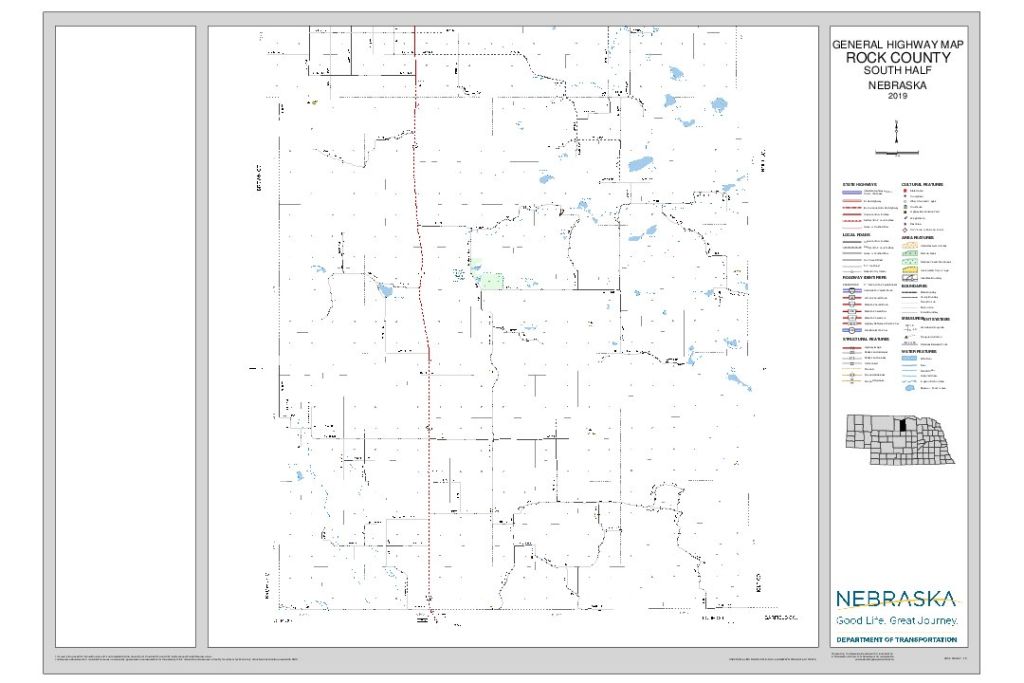 Rock County Road Map thumbnail, South