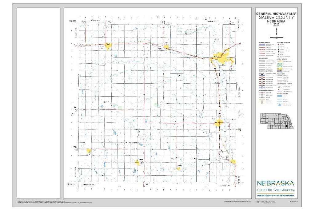 Saline County Road Map thumbnail