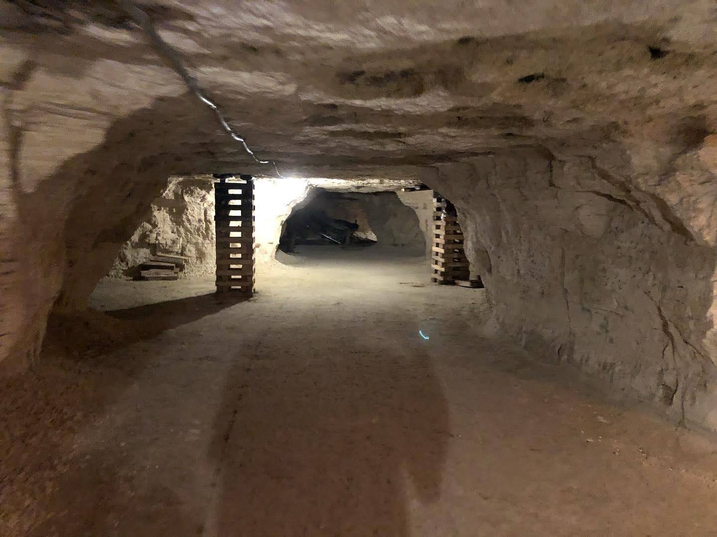 Inside the chalk mine, Scotia, Nebraska Inside the chalk mine, Scotia, Nebraska