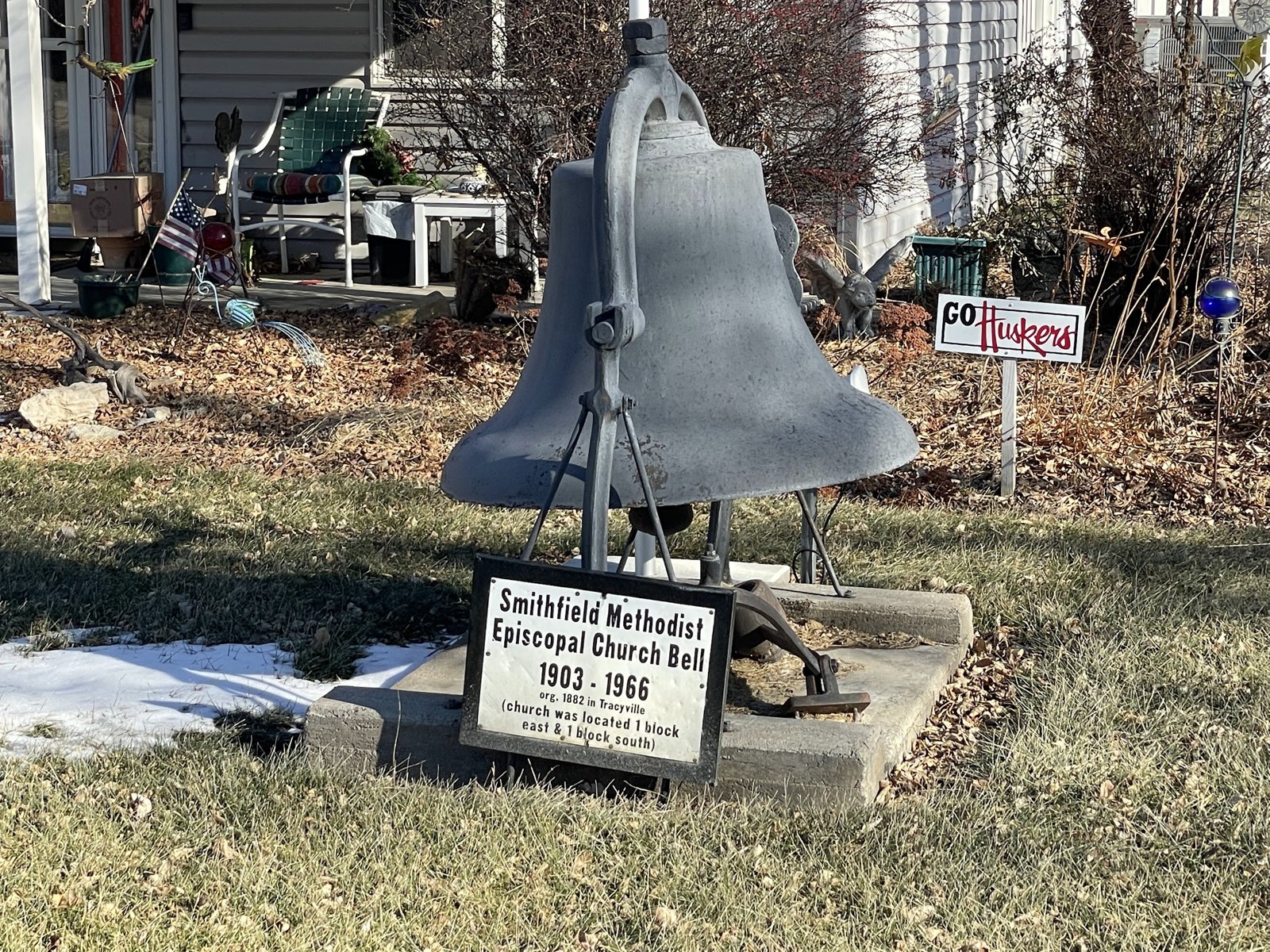 Methodist church bell, Smithfield, Nebraska
