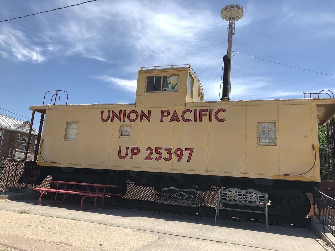 Union Pacific caboose, Spalding, Nebraska Union Pacific caboose, Spalding, Nebraska