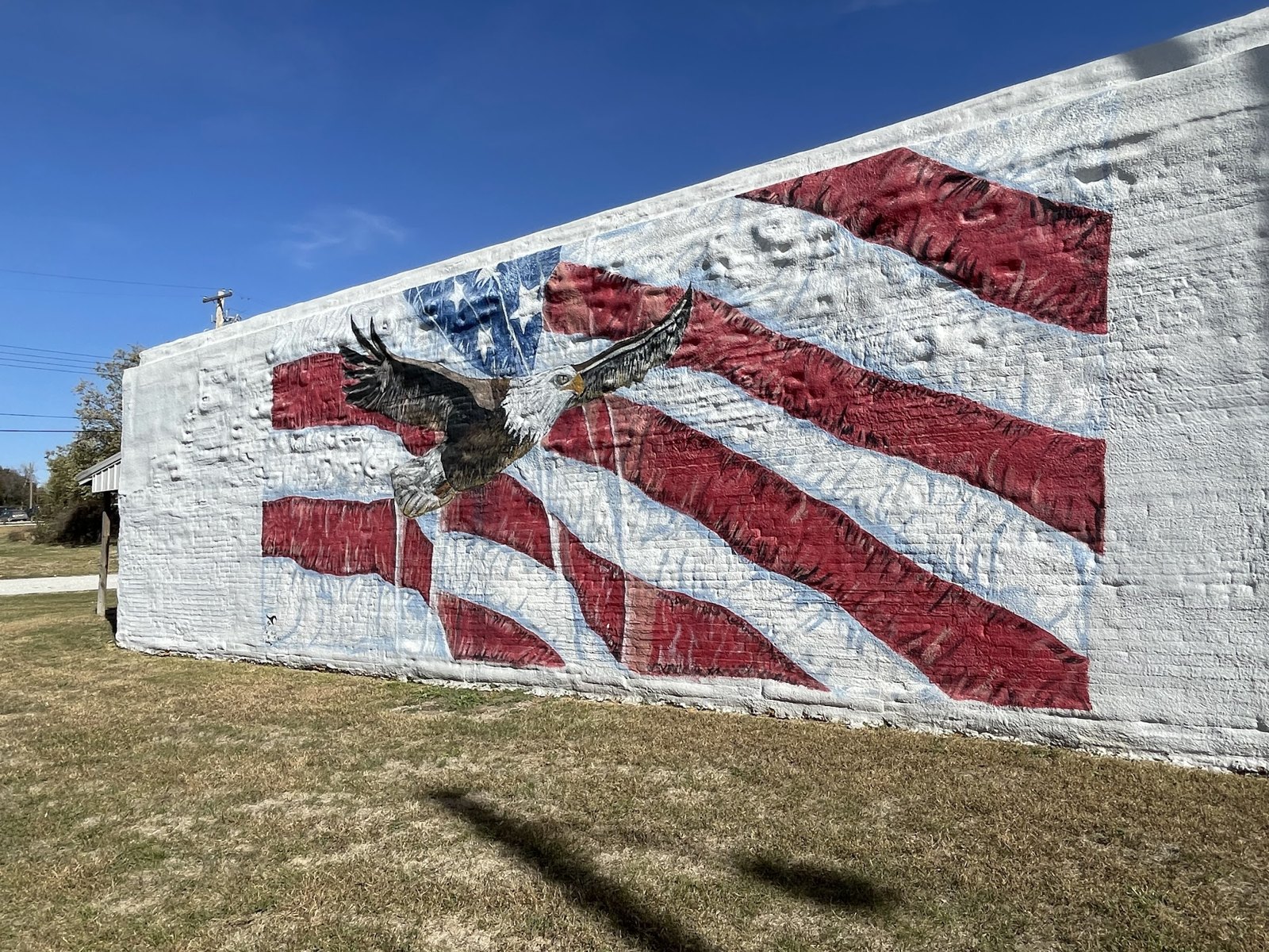 Eagle and flag mural, Sterling, Nebraska Eagle and flag mural, Sterling, Nebraska
