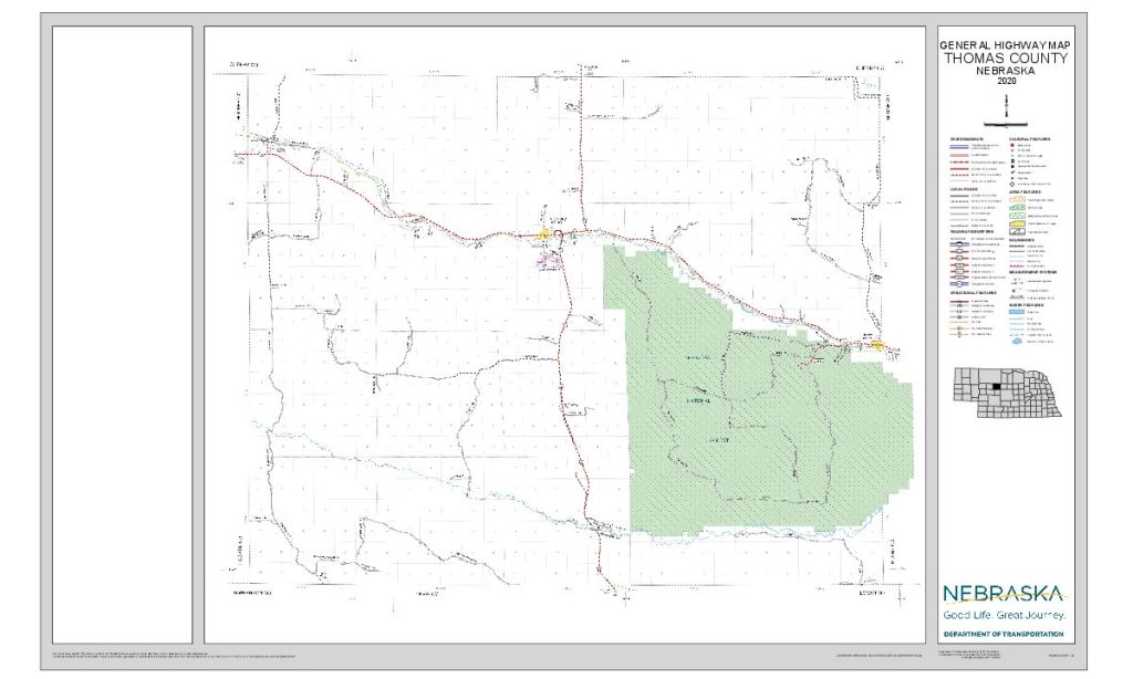 Thomas County Road Map thumbnail