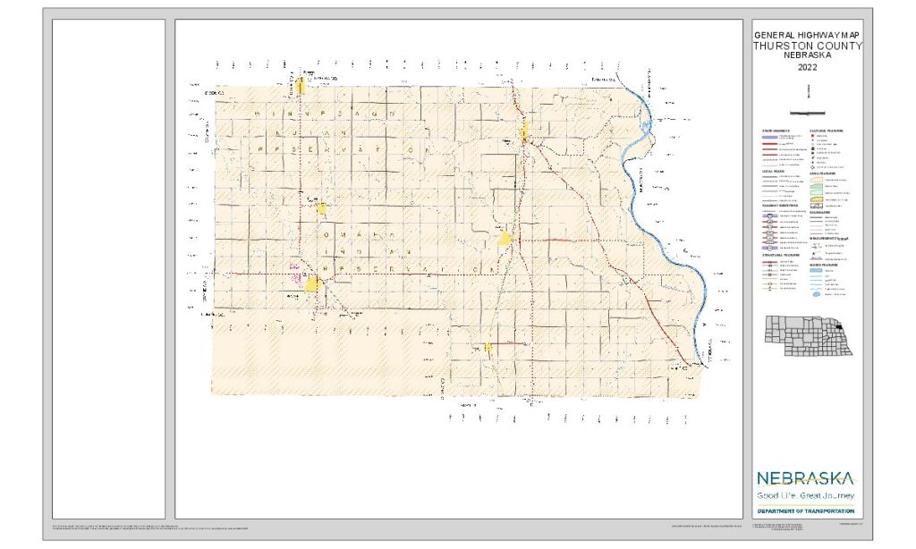 Thurston County Road Map thumbnail