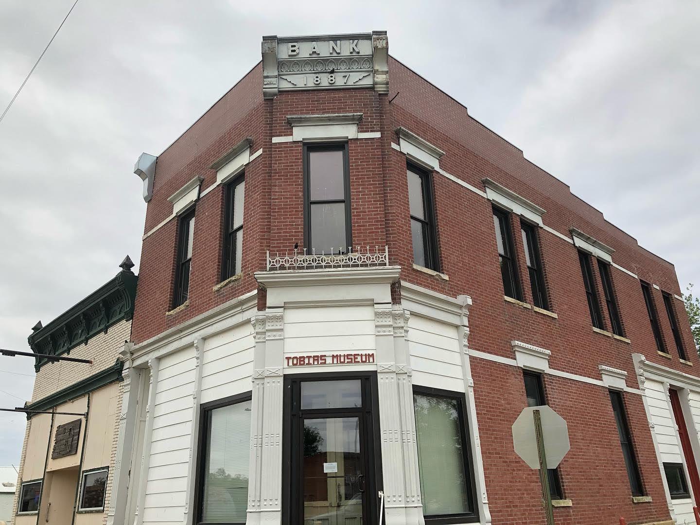 Historic corner bank building, Tobias, Nebraska Historic corner bank building, Tobias, Nebraska