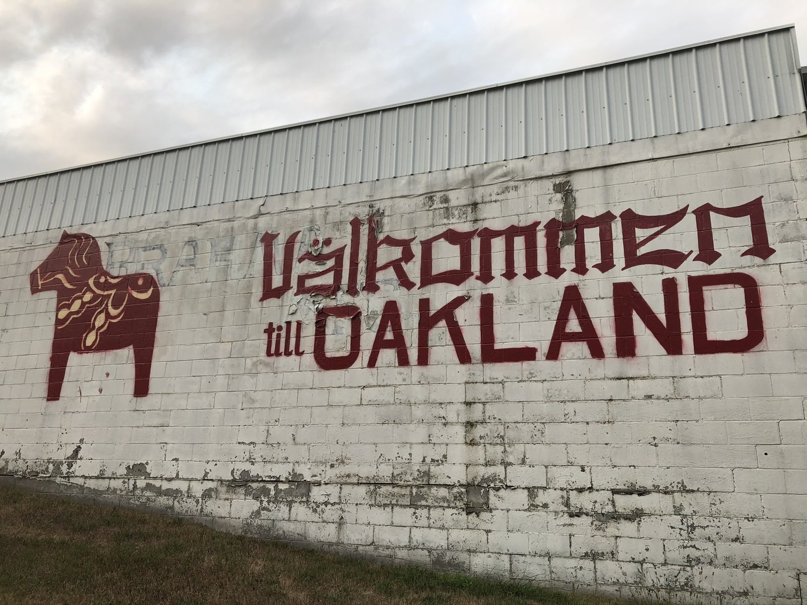 Valkommen till Oakland mural, Oakland, Nebraska Valkommen till Oakland mural, Oakland, Nebraska