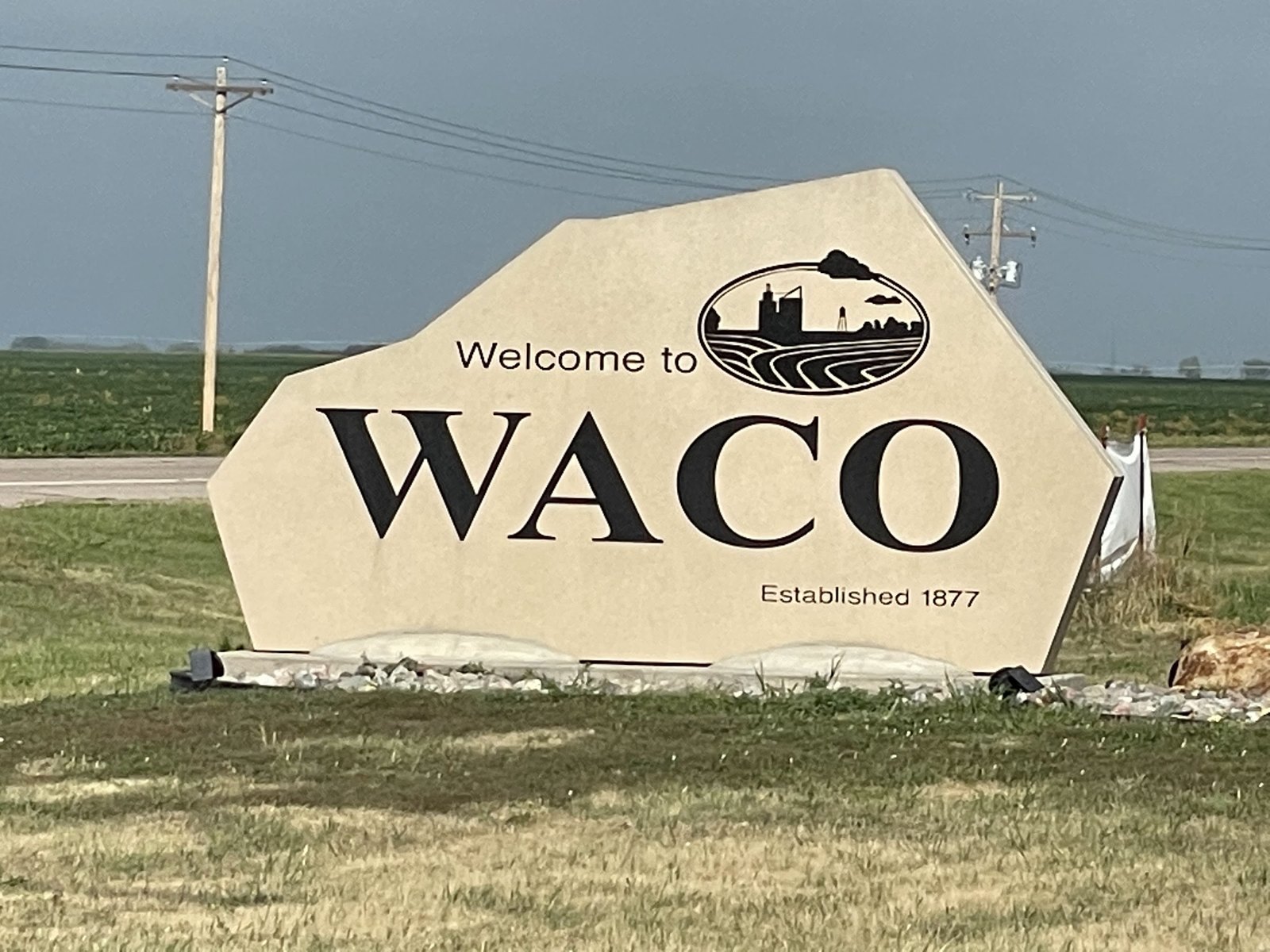 Waco welcome sign, Waco, Nebraska Waco welcome sign, Waco, Nebraska