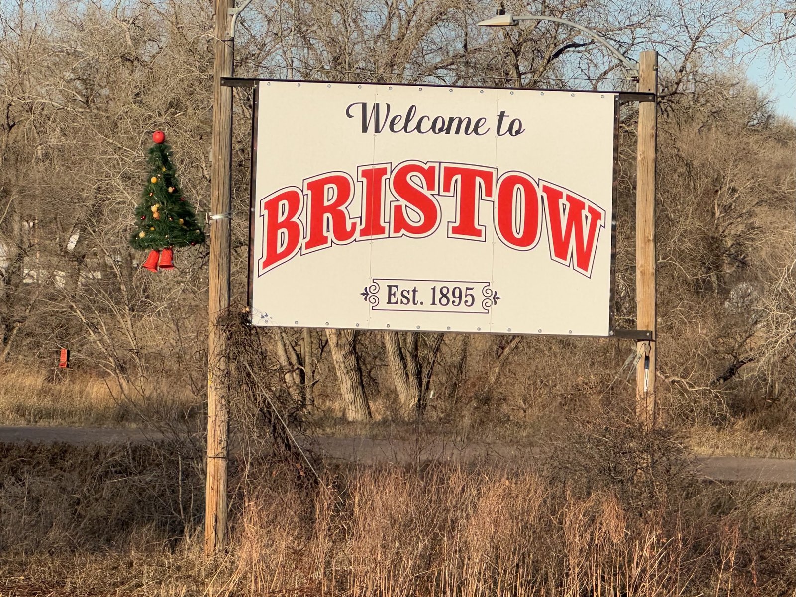 Welcome to Bristow sign, Bristow, Nebraska Welcome to Bristow sign, Bristow, Nebraska