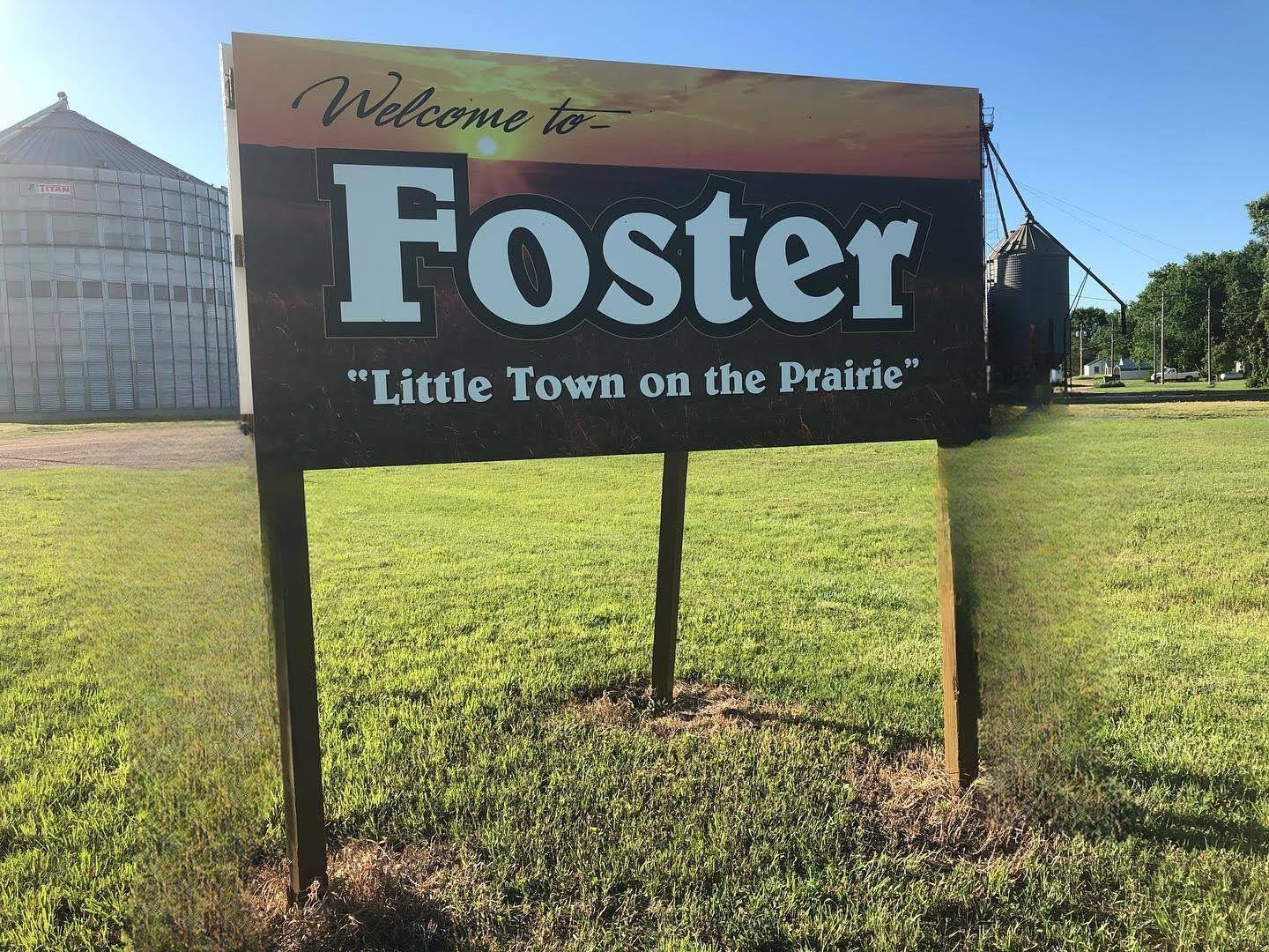 Welcome to Foster sign, Foster, Nebraska Welcome to Foster sign, Foster, Nebraska