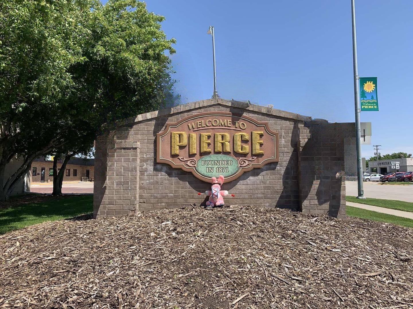 Welcome to Pierce sign, Pierce, Nebraska Welcome to Pierce sign, Pierce, Nebraska