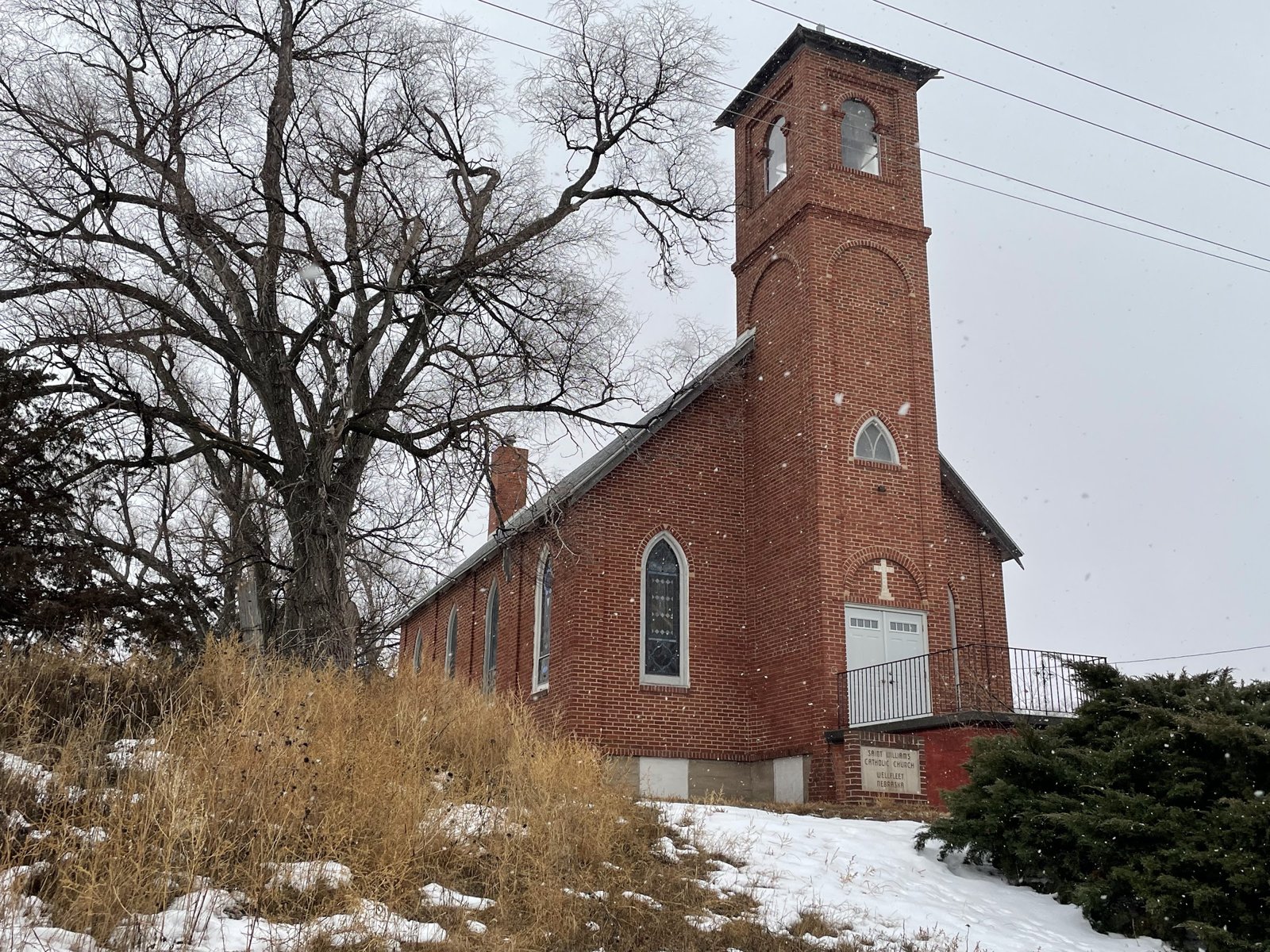 Brick church, Wellfleet, Nebraska Brick church, Wellfleet, Nebraska
