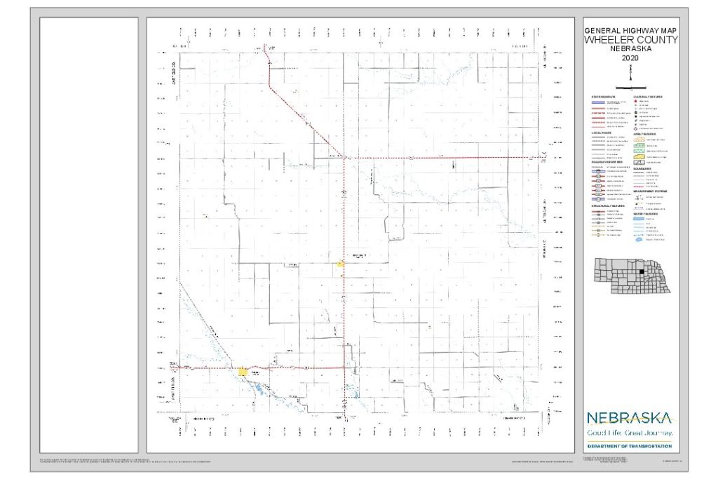 Wheeler County Road Map thumbnail